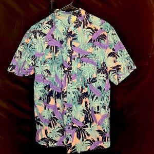 Negative Color Hawaiian button down